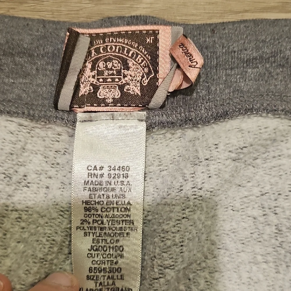 Juicy Couture Gray Sweatpants with Pink Logo - Picture 3 of 9